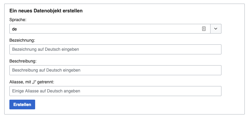 Entitäten im SEO - Datenobjekt bei Wikidata anlegen